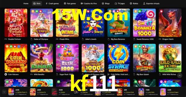 Mercados ao vivo e cash out na kf111